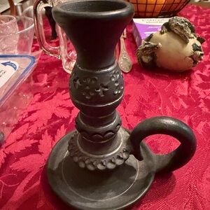 Black Decorative Candle Holder